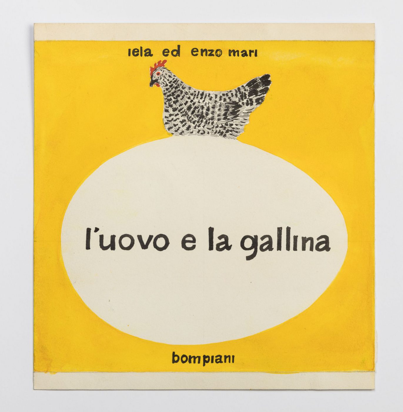 L’uovo e la gallina cover with white background by Enzo and Lea