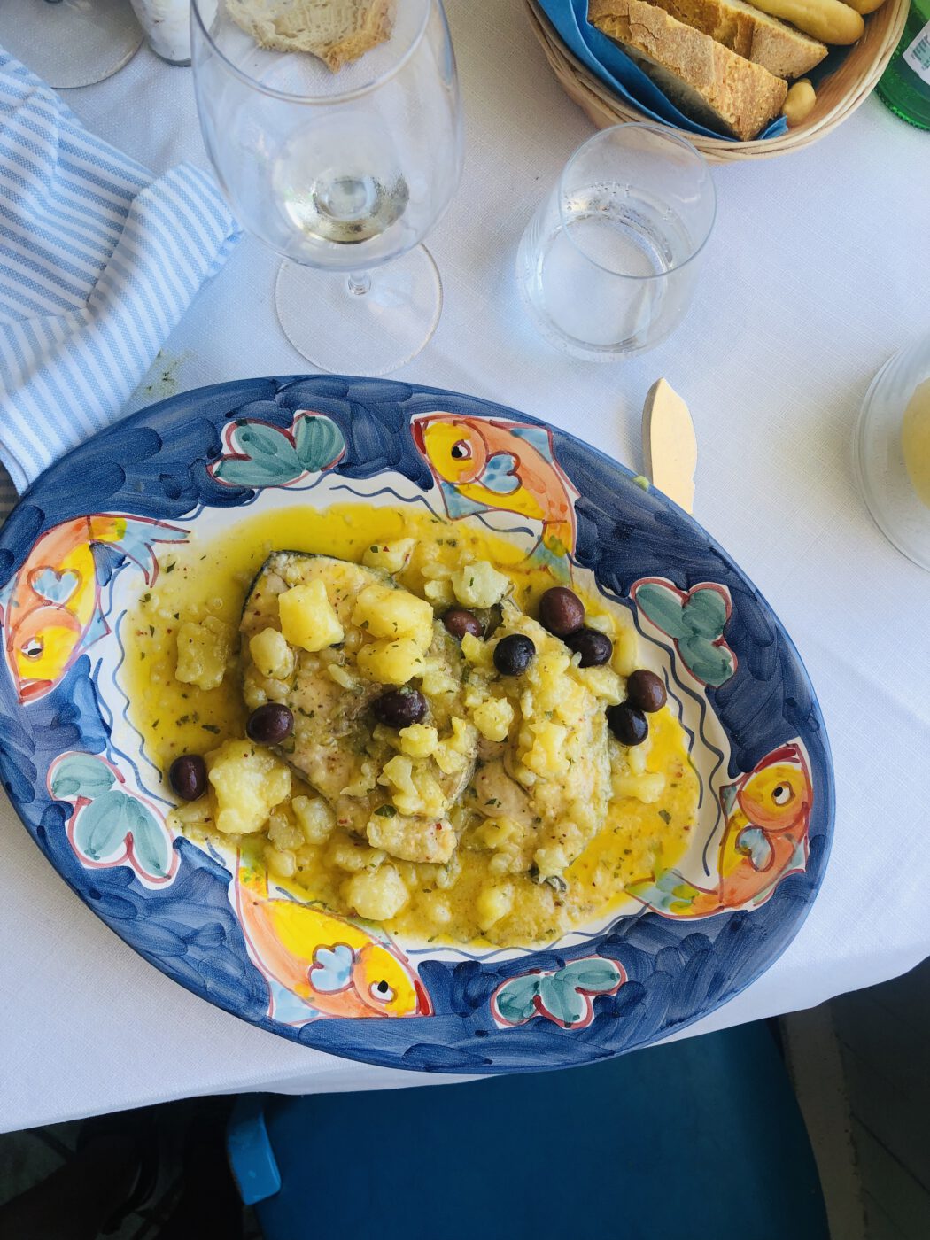 fish lunch at the beach in Lazio
