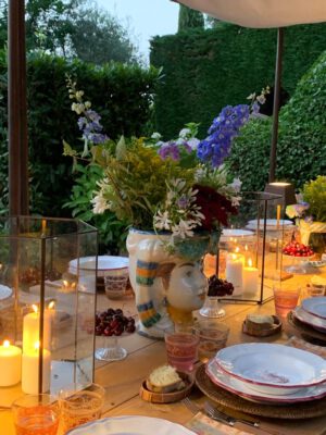 Table Setting & Lunch Inside an Aristocratic Estate Villa Rossi Danielli italian countryside garden aesthetics spring table spread setting design