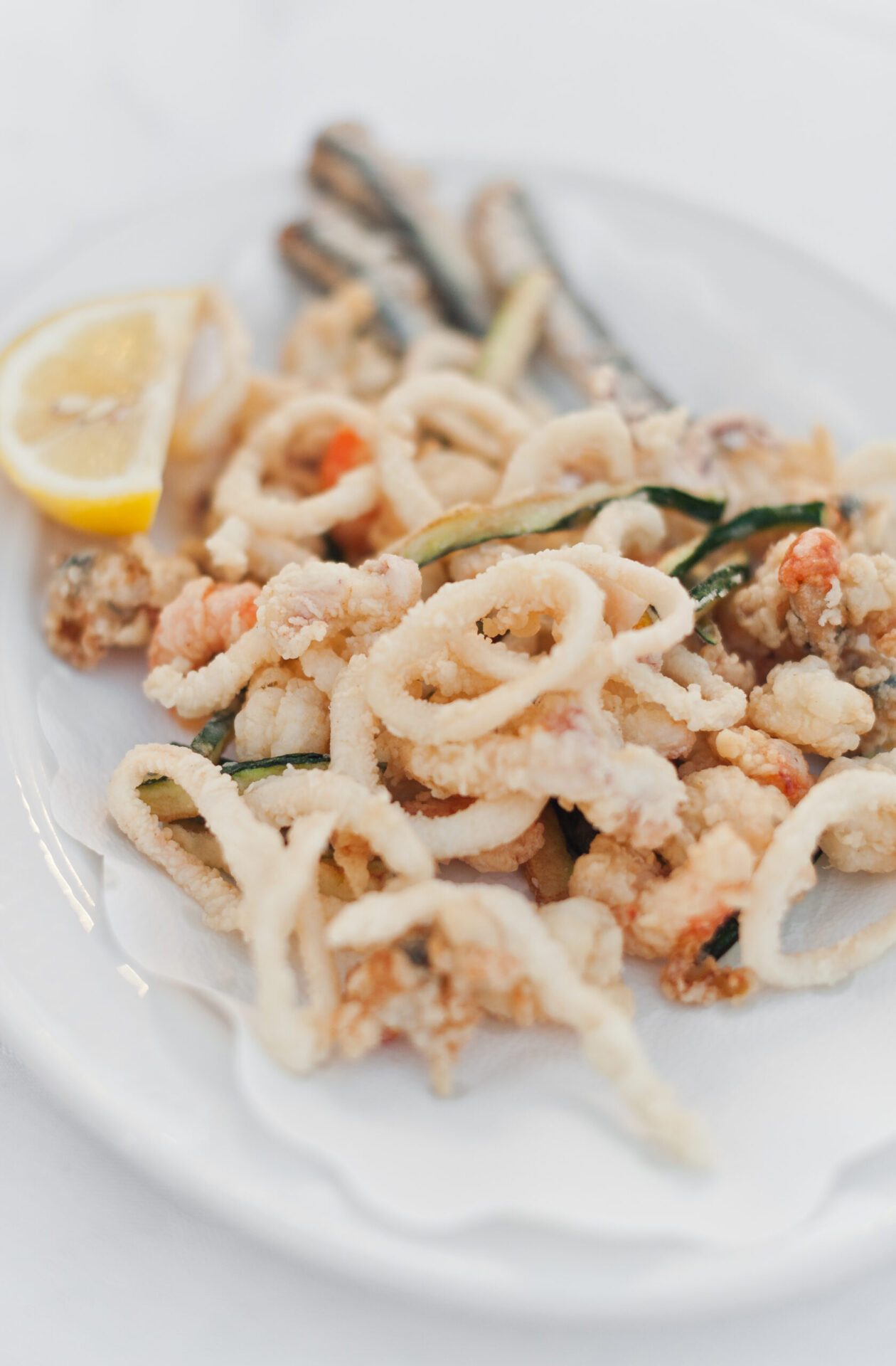 a plate of fritto misto in Chioggia