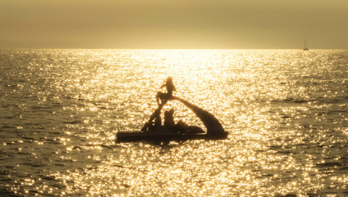 Italian summer, Italian sea, seaside, Italian aesthetic, Italian beach, sunset, Mediterranean, children at the sea, dreamy summer