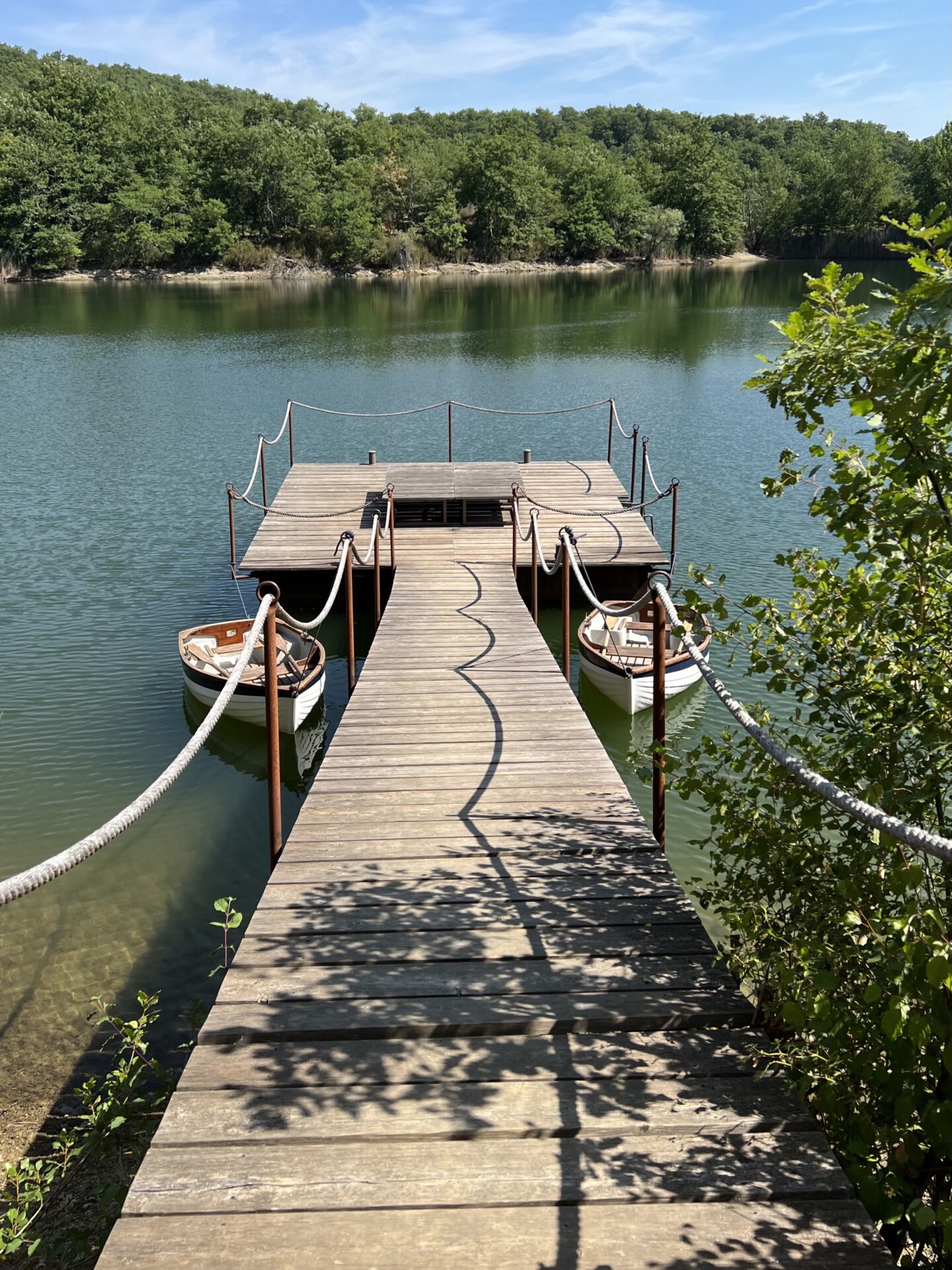 Italy Segreta, Reschio Estate, Umbria, Italian countryside, private lake, dock