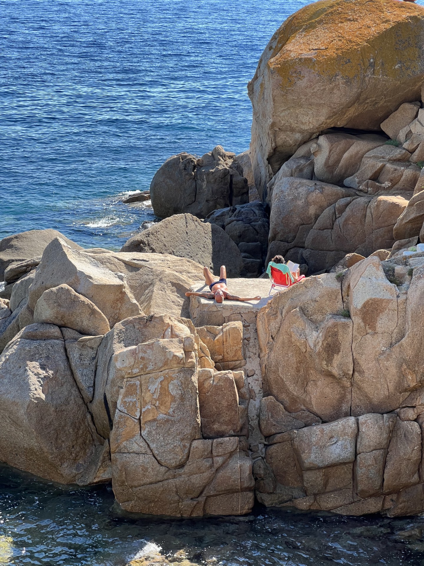 Italy Segreta, sea, seaside, beach, rocky beaches, sunbathing, tanning, Italian aesthetic