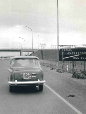 Italy Segreta, Italian summer, estate italiana, A1, highway of the sun, summer destinations in italy, italian road trip, FIAT, FIAT 500, autostrada del sole, vintage photography, black and white photography
