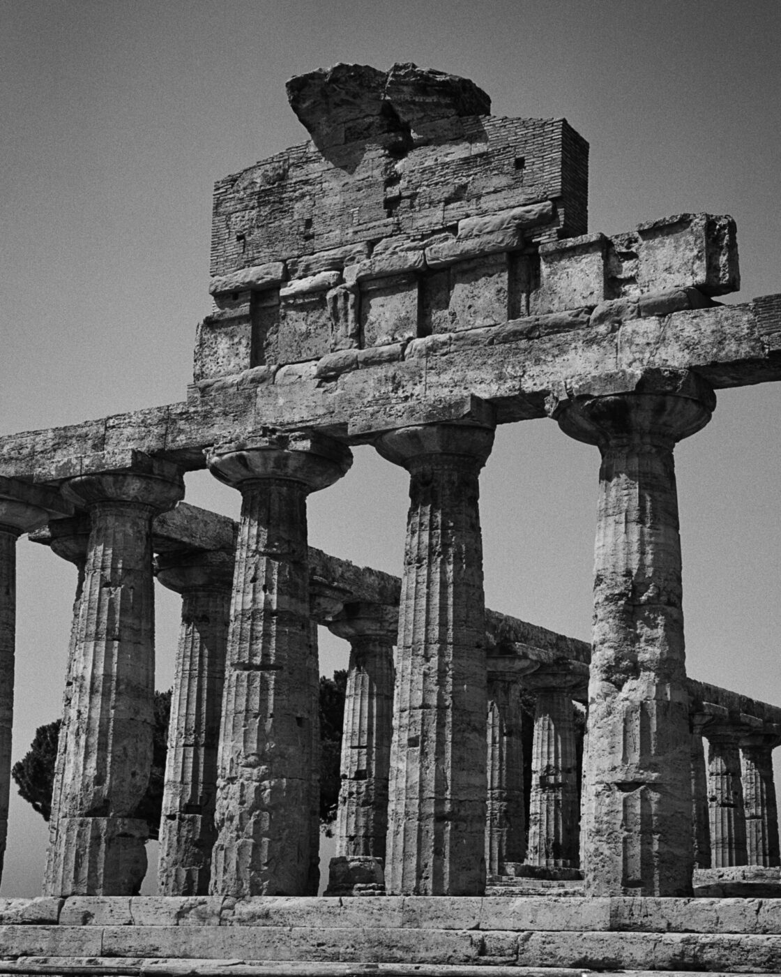Ruins in Black & White at Napoli Campania in Italy, photographed by Brett Lloyd