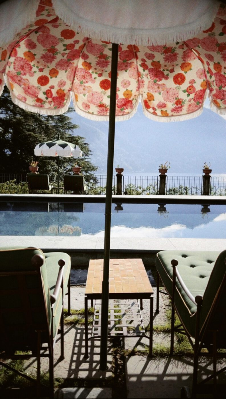 assalacqua's hotel swimming pool in Lake Como