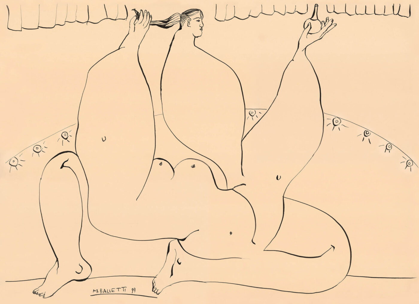 a drawing by Mauro Balletti called La Regina delle Peretta