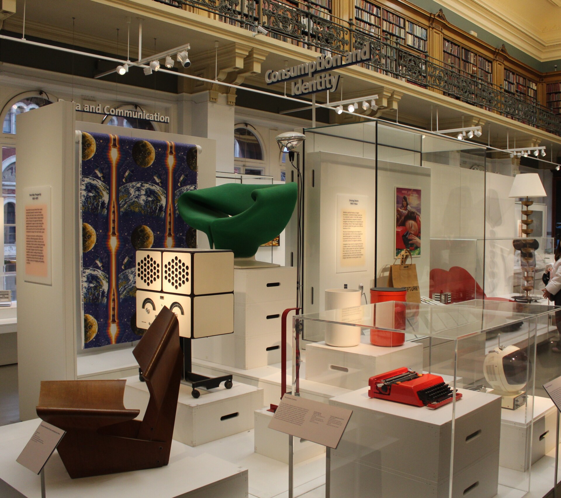 Ettore Sottsass design pieces at the Victoria and Albert Museum in London