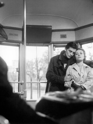 Alain Delon and Annie Girardot in Luchino Visconti's film "Rocco e i suoi fratelli", directed in 1960.