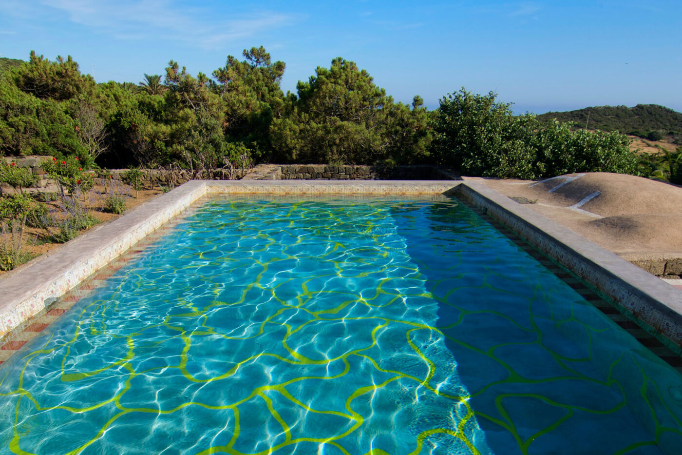 Pool featured in the Bigger Splash, Courtesy of Tenuta Borgia