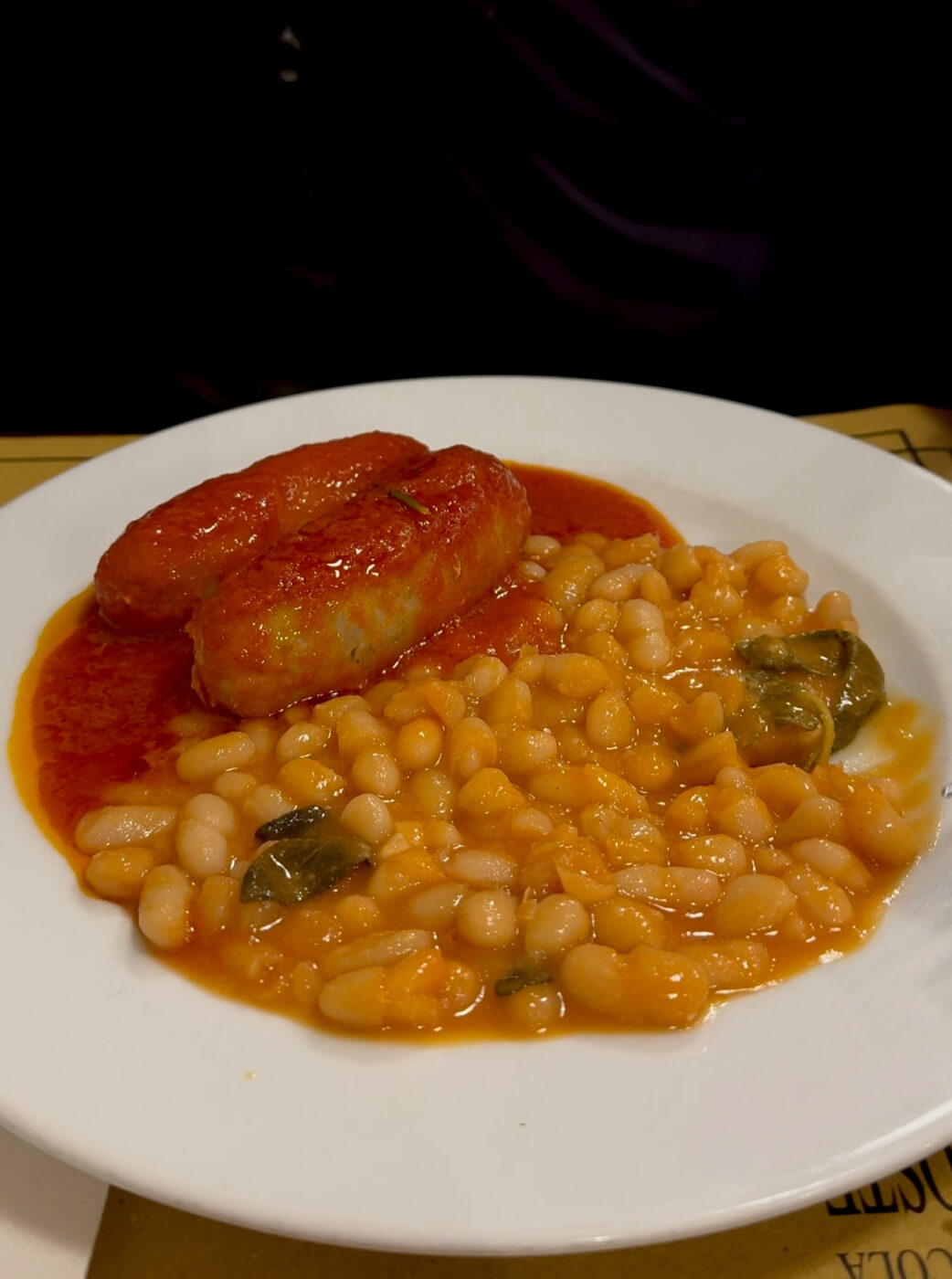 Salsiccie con fagioli