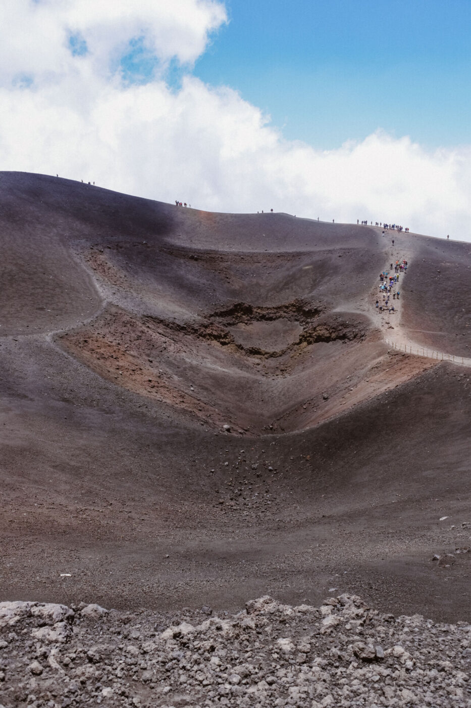 Photography by Gina Spinelli of black sand dunes in Catania