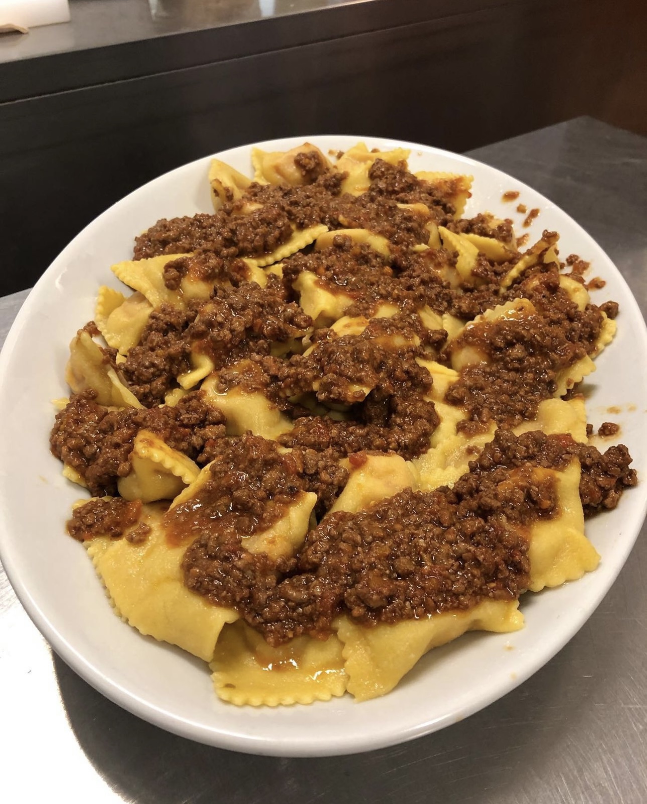 a plate of tortelli mugellani from Ristorante Tullio