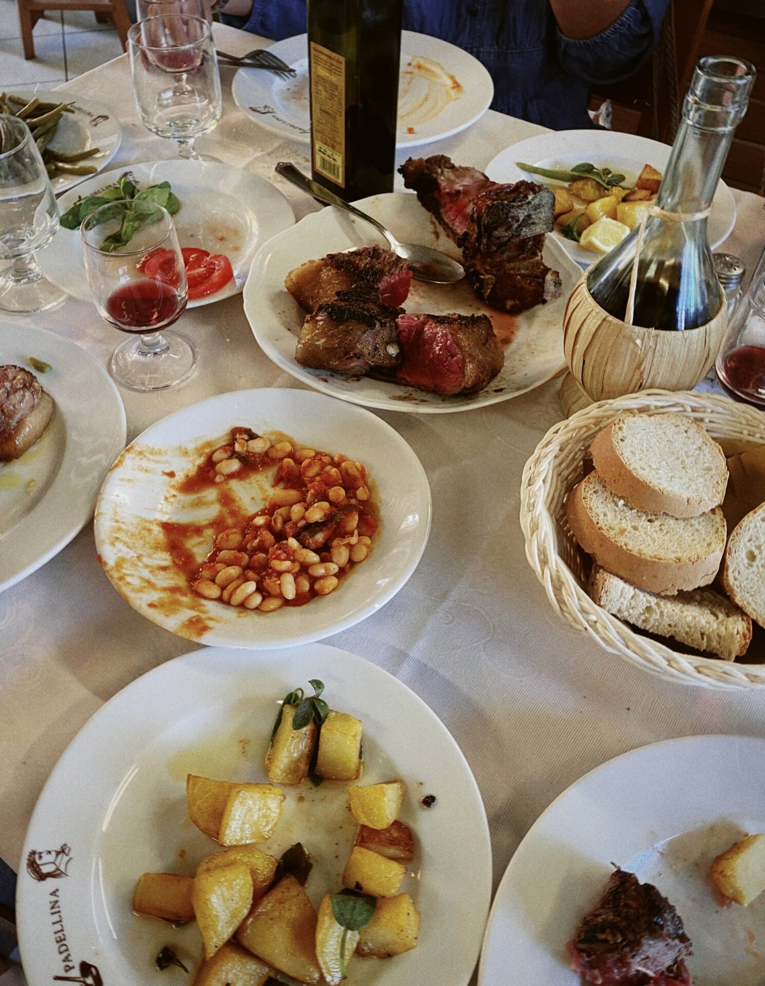 a table showing different Florentine dishes