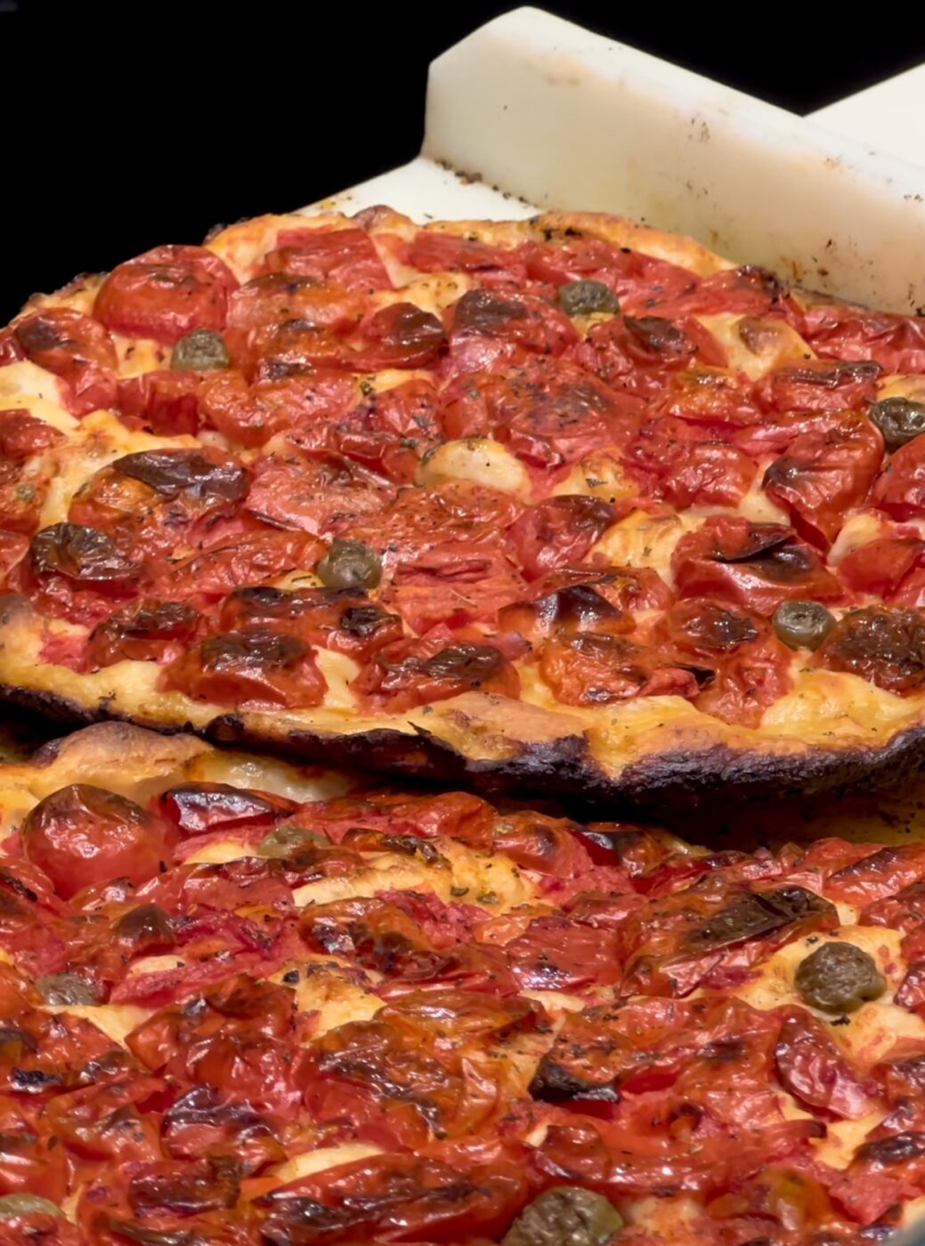 focaccia barese filled with tomatoes at Magda, Bari