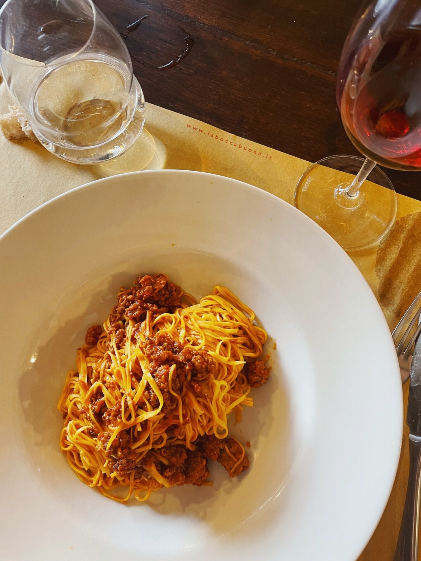 a bowl of tajarin con salsiccia di bra
