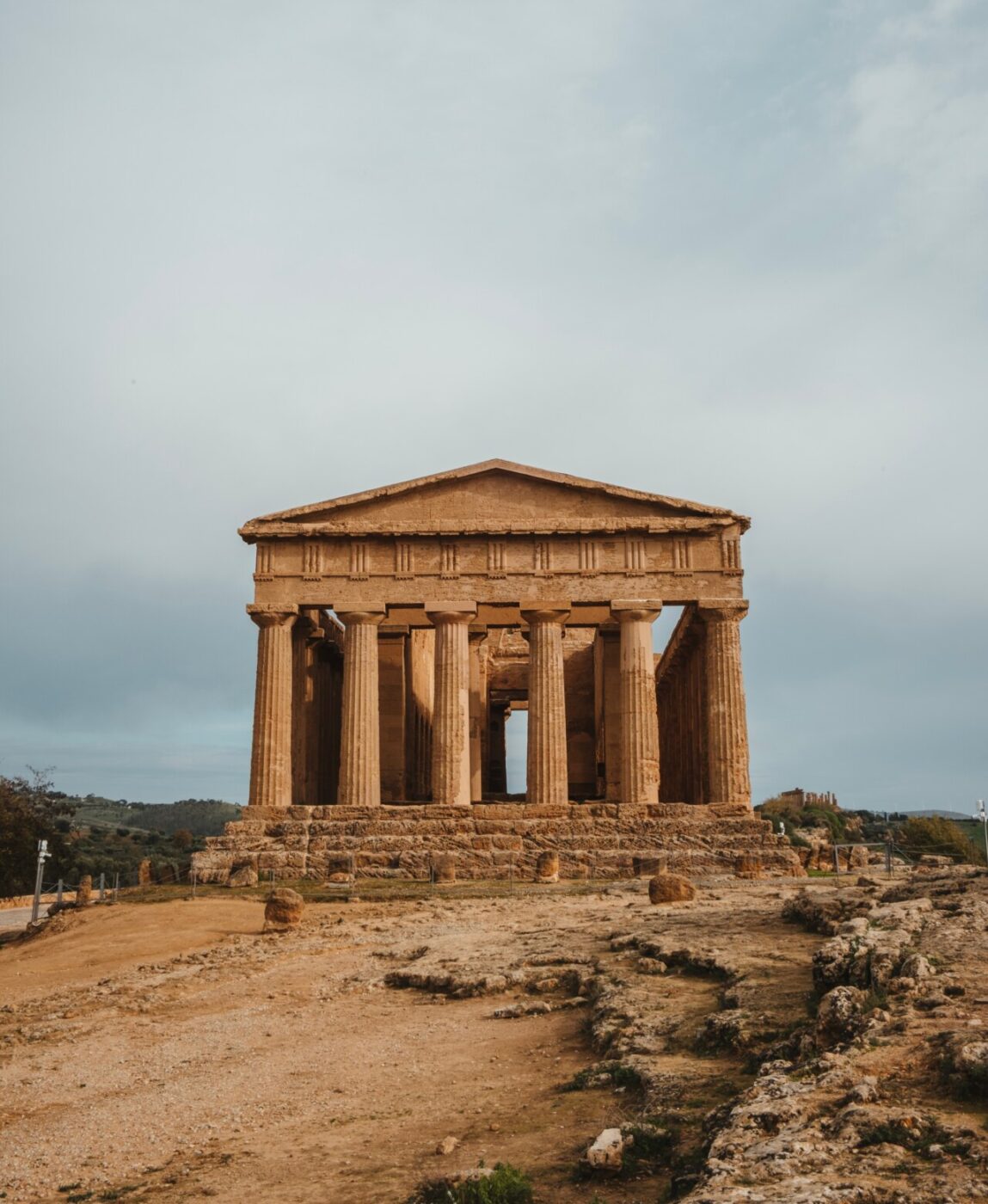 an image of the agrigento temple in Sicily