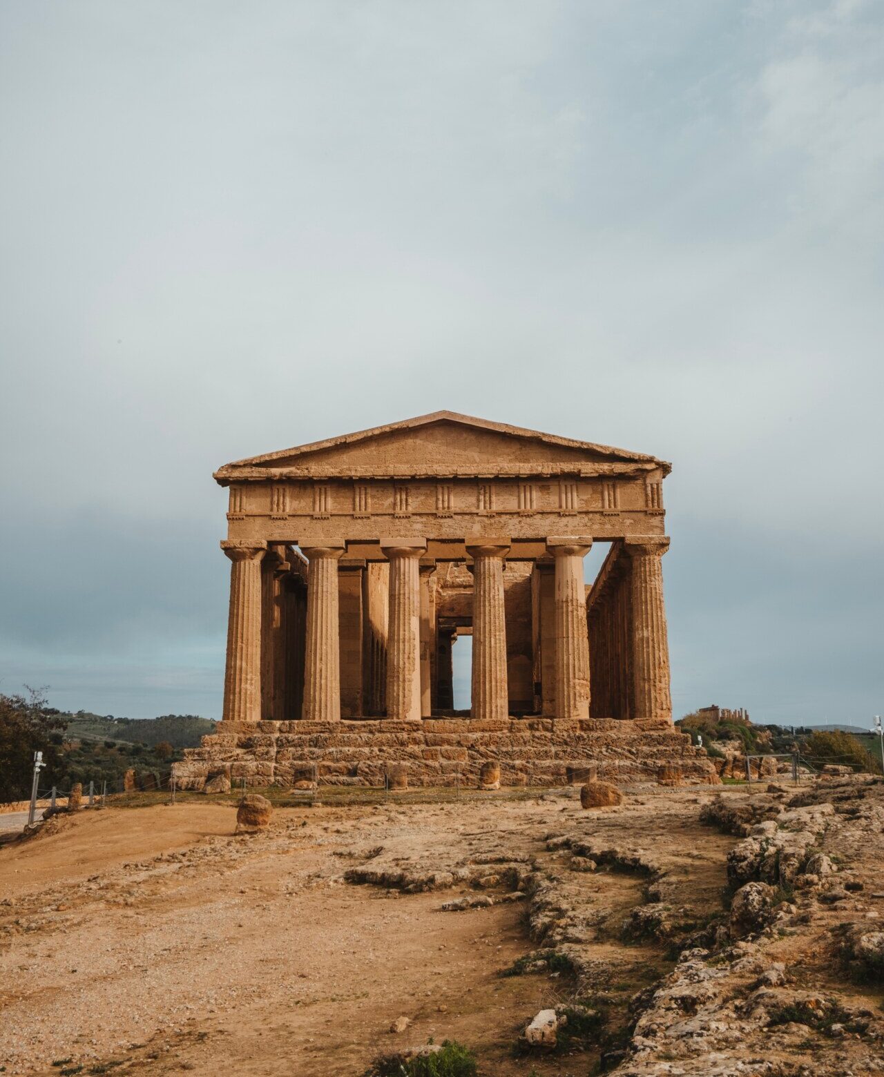 an image of the agrigento temple in Sicily