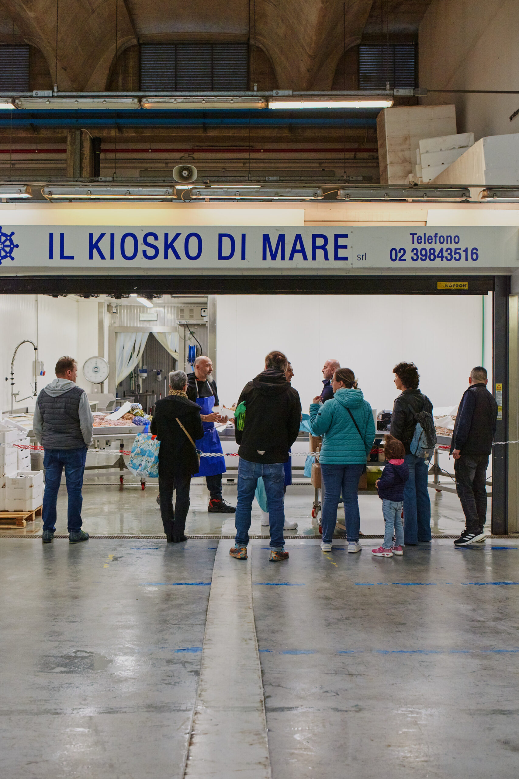"il kiosko del mare" at the milan fish market