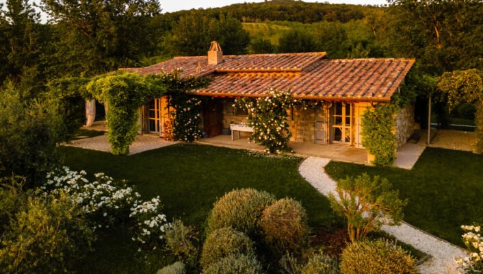 The Farmhouse at La Segreta Evening View