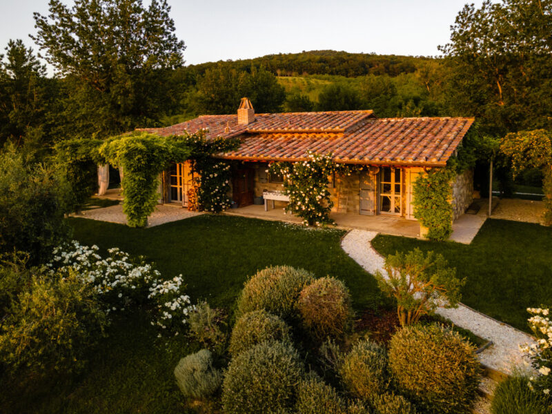 The Farmhouse at La Segreta Evening View