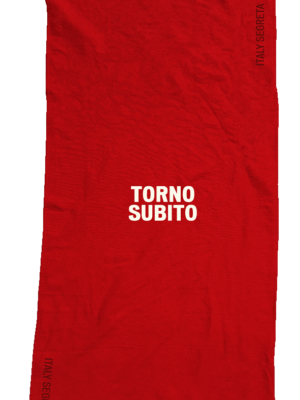 Torno Subito Red Beach Towel