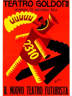 A Depero-designed poster for Futurist theater