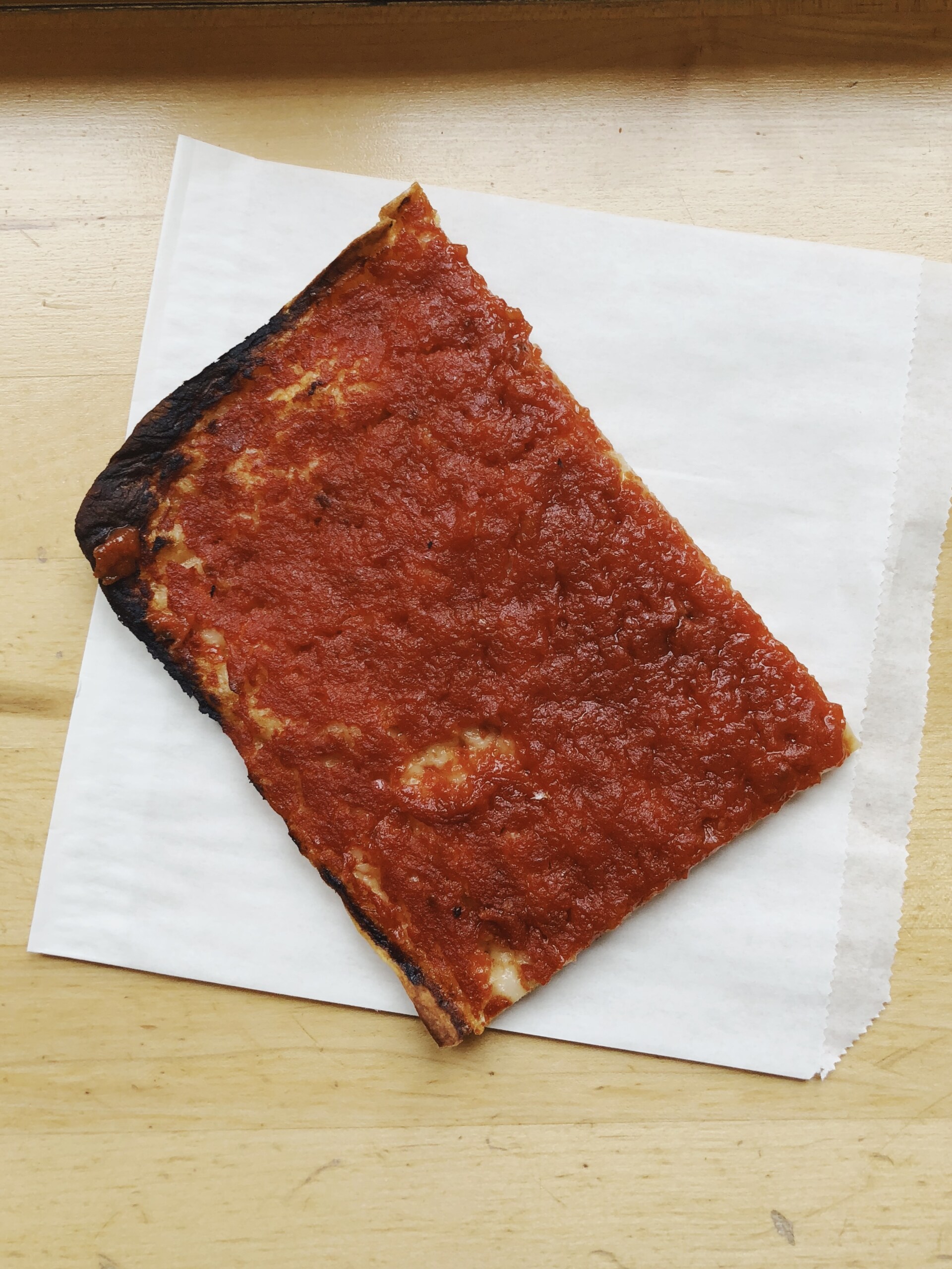 pizza rossa al taglio at Grandaisy bakery