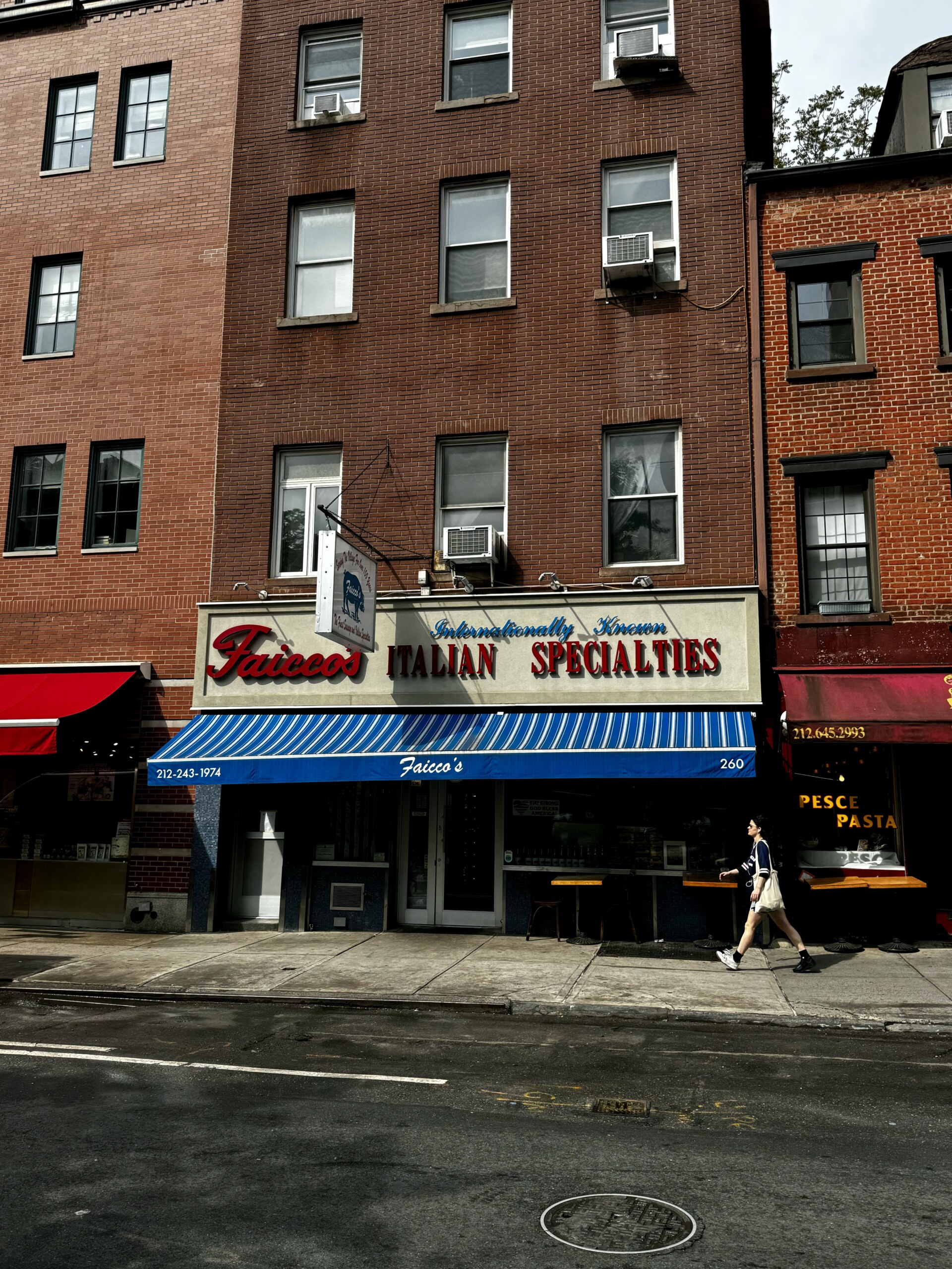 an image of the storefront at Faicco's Italian Deli in NYC