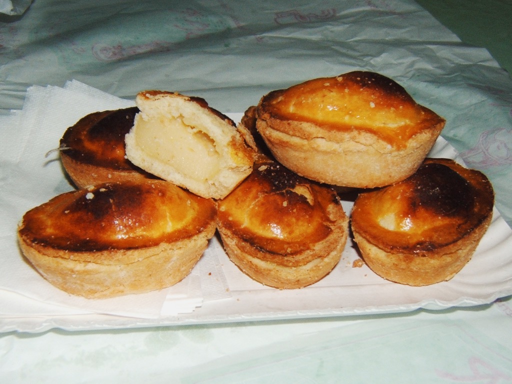 some pasticciotto stacked up on a plate