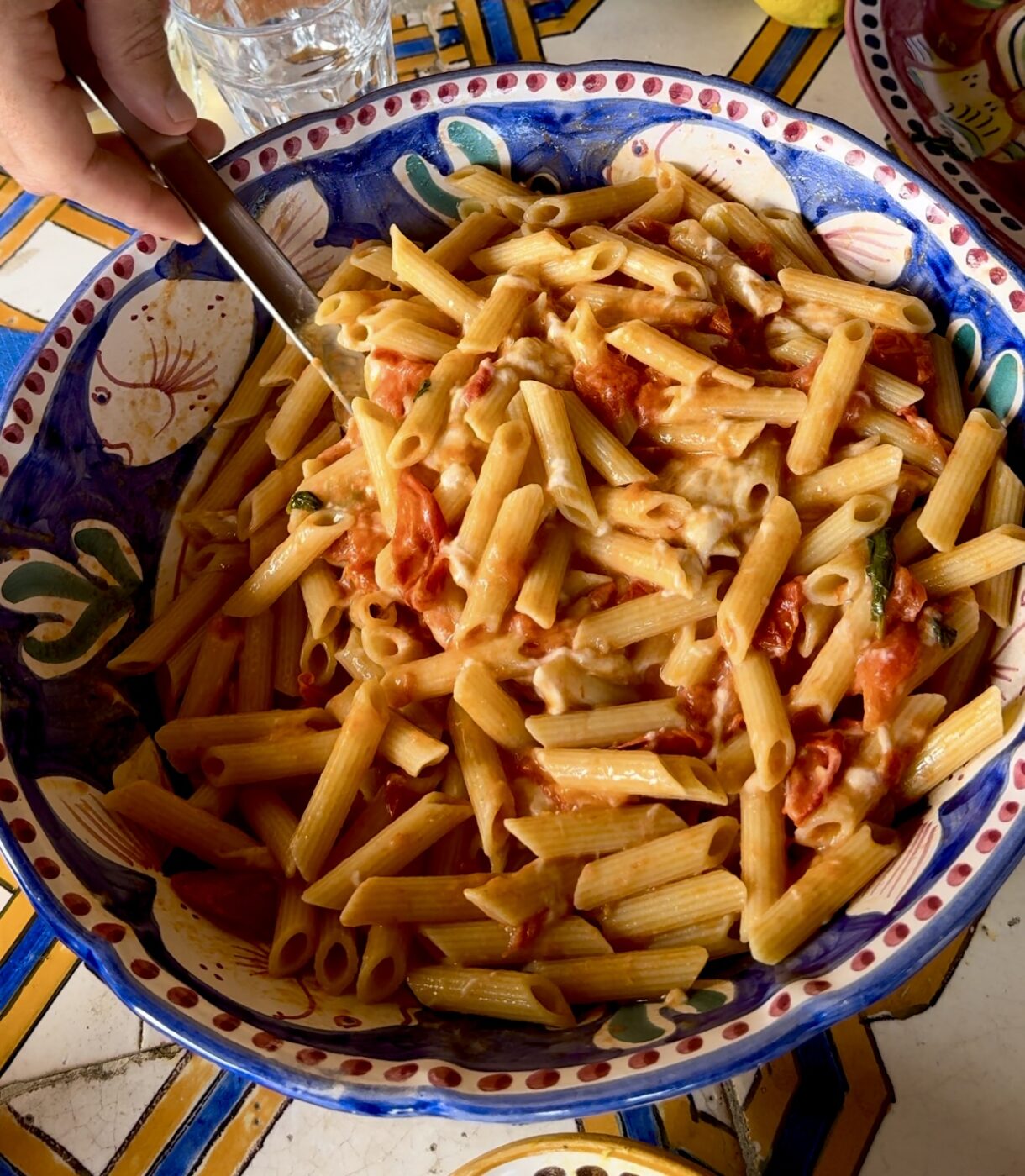 a bowl of Pasta allo Scarpariello