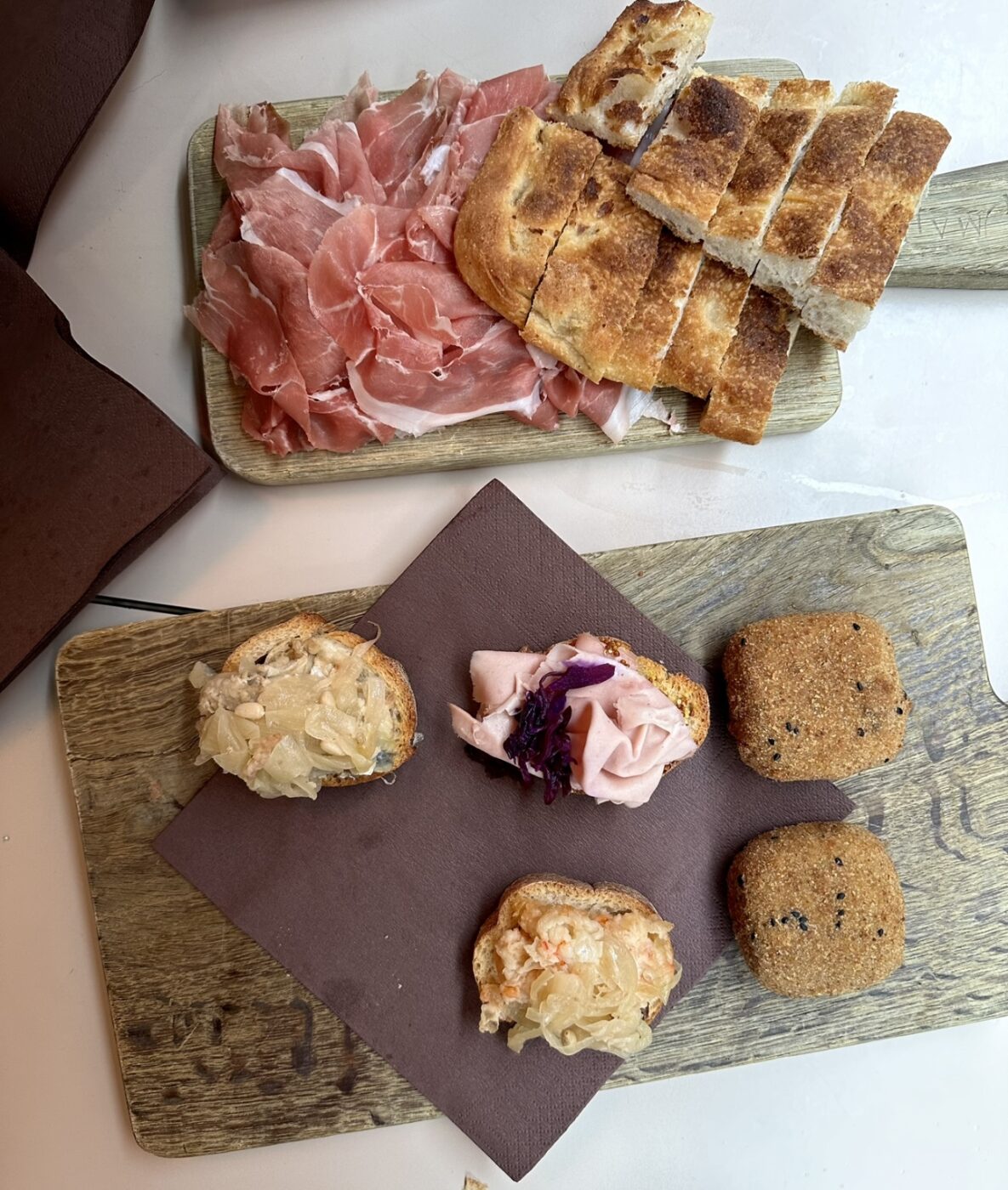 an overhead image of a mix of cicchetti