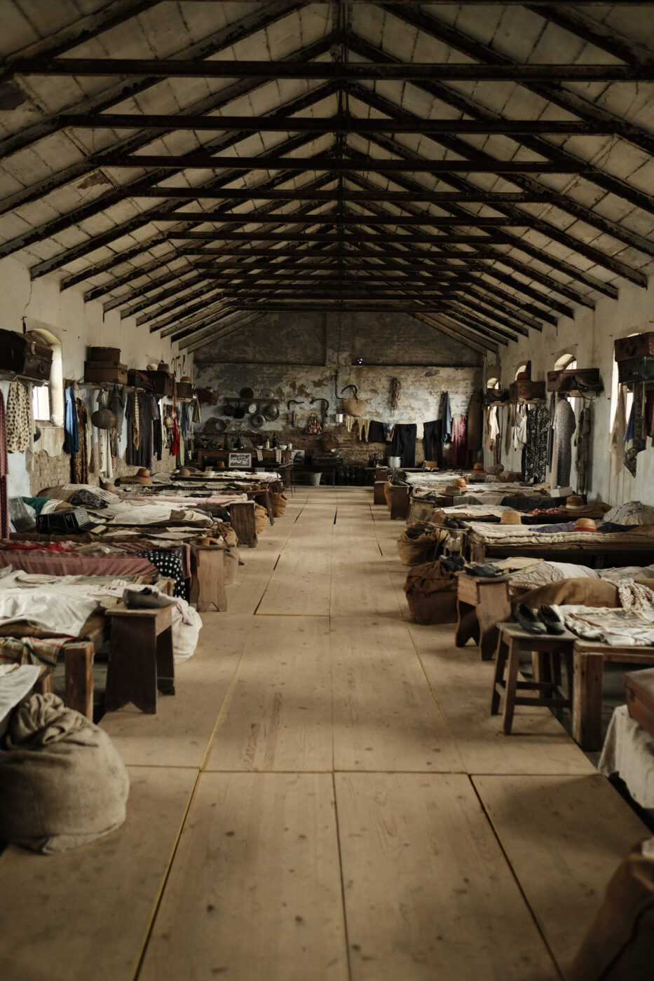 the mondine's dormitories in Vercelli, where they used to slepe while picking rice