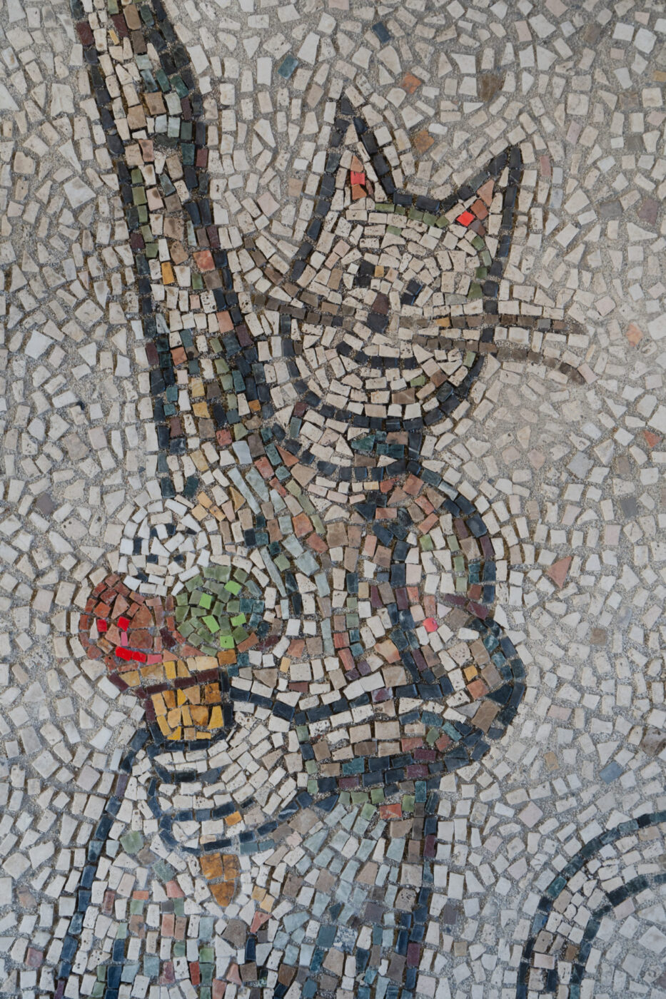 Montalbini's grandfather reimagined in mosaic form